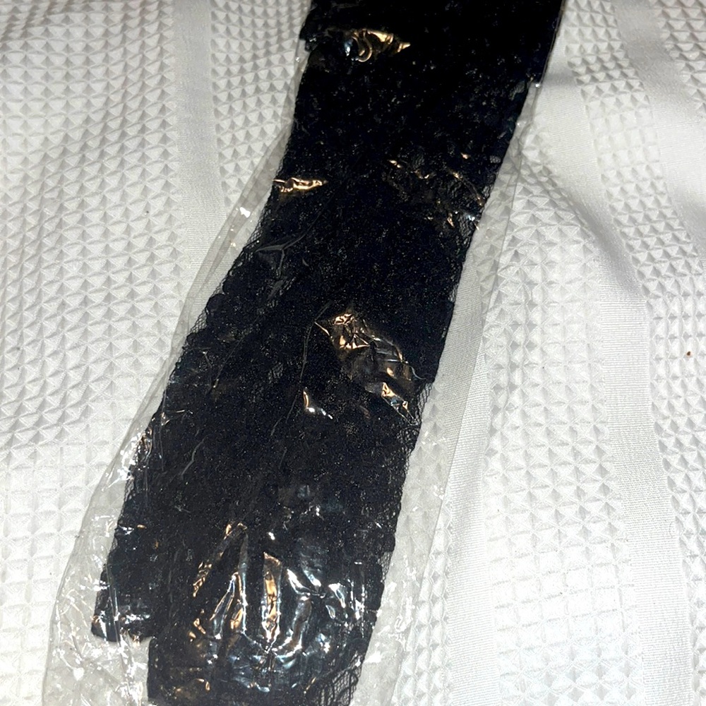 Lace long gloves- Black